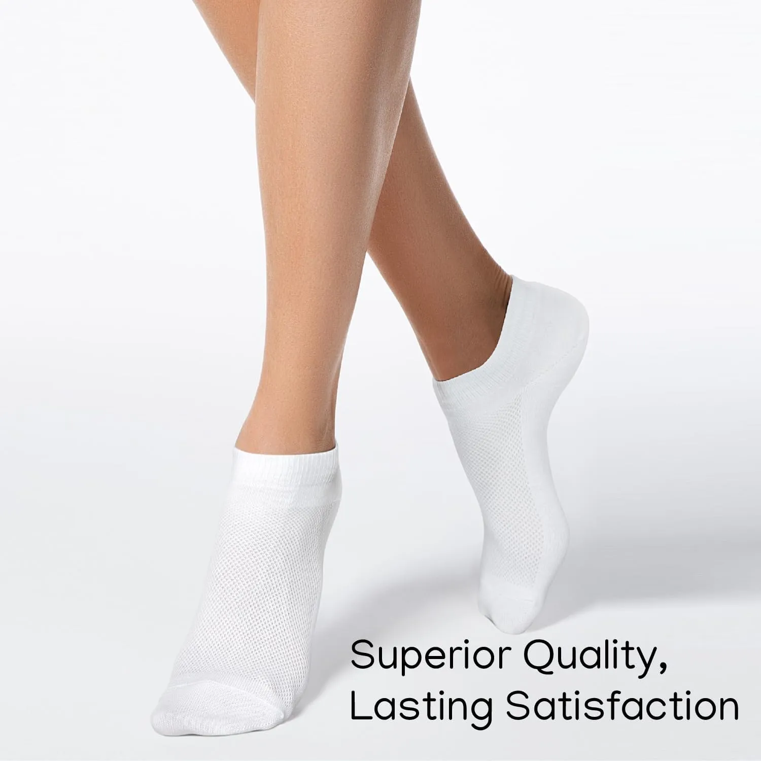 Duna Womens Socks, Ultra Thin Breathable Cotton Ankle Socks for Women, Athletic Running Low Cut No Show