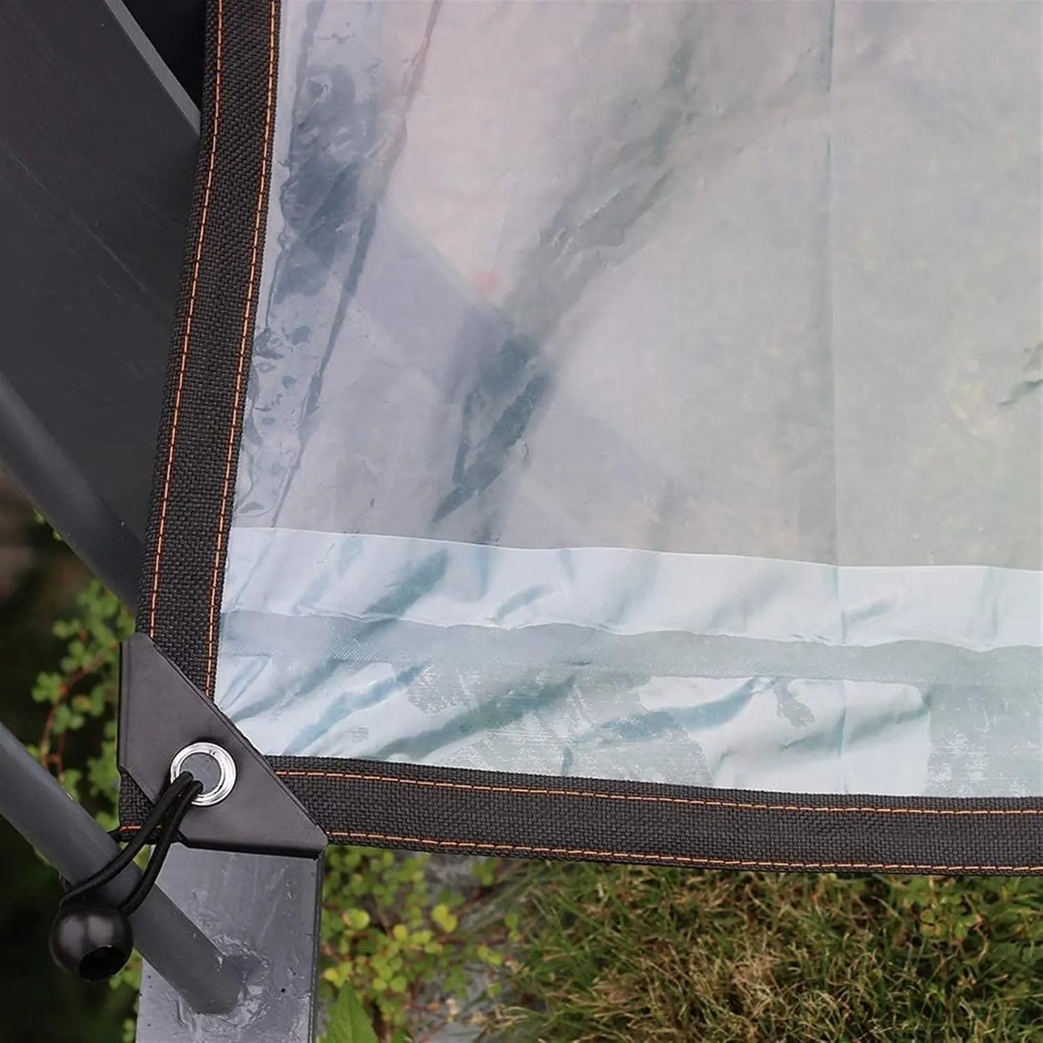 Dustproof Rainproof Tarpaulin, Clear Tarp Heavy Duty Anti-Aging Anti-Aging Insulation PE Anti-Tear Transparent Tarpaulin for Outdoor Cover Camping(6' x 15')