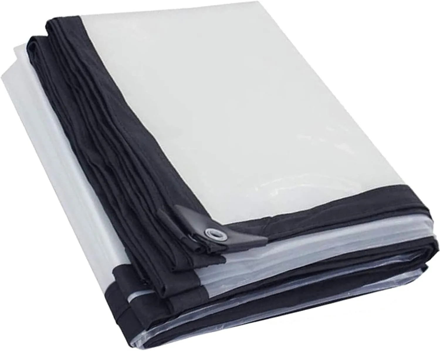 Dustproof Rainproof Tarpaulin, Clear Tarp Heavy Duty Anti-Aging Anti-Aging Insulation PE Anti-Tear Transparent Tarpaulin for Outdoor Cover Camping(6' x 15')