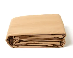 Duty, Rustproof Tarp|20 20x40 Commercial Feet Affordable shipping Tarps MIL Grommets, Color for Now Ideal Construction, Waterproof Reinforced Manufacturing Tear-Resistant, Trucking, Attractive Heavy Brass –Tan Edges| Canvas Grade,