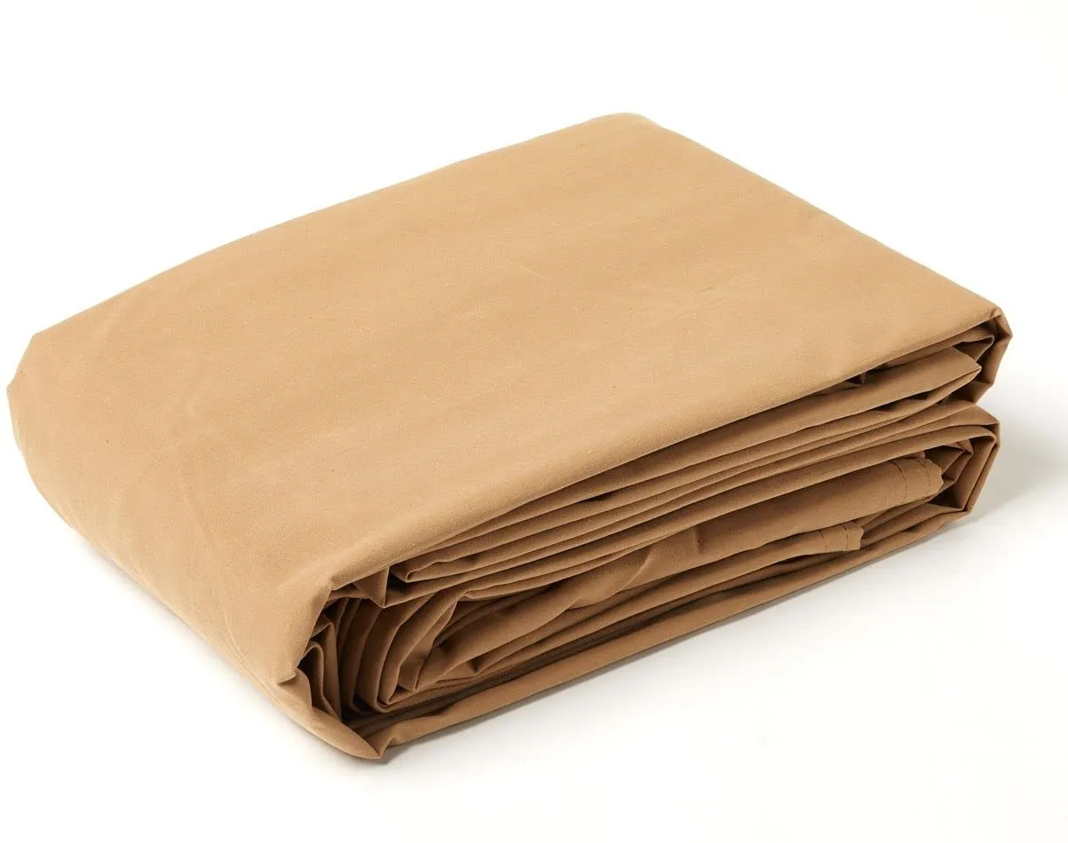 Duty, Rustproof Tarp|20 20x40 Commercial Feet Affordable shipping Tarps MIL Grommets, Color for Now Ideal Construction, Waterproof Reinforced Manufacturing Tear-Resistant, Trucking, Attractive Heavy Brass –Tan Edges| Canvas Grade,