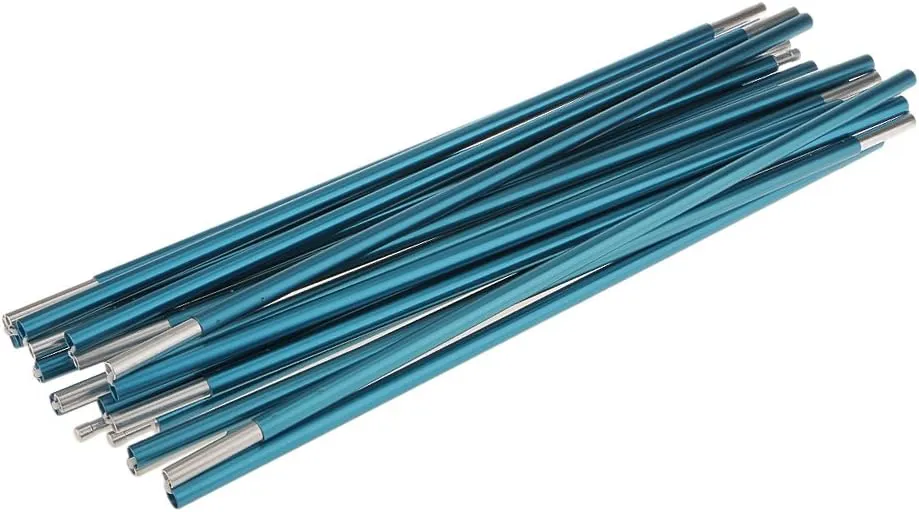 DYNWAVE Aluminum Alloy 11 Section Spare Replacement Tent Poles 408cm Blue