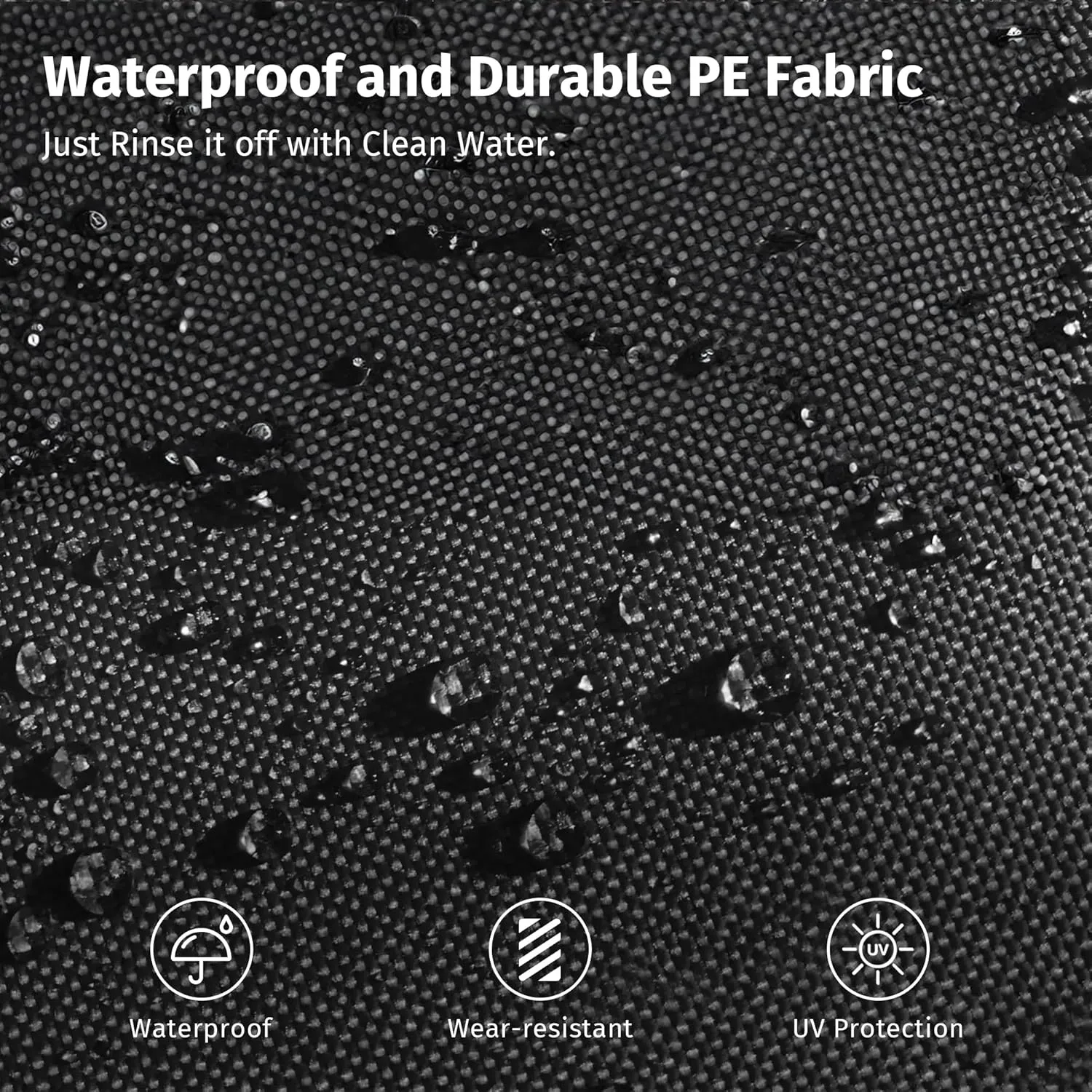 EAST OAK Waterproof Tarps for Outdoors as Tent Floor Mat for EAST OAK Screen House & Pop-Up Tent 10 x 10 FT, 11 Mils Thick, Multipurpose Protective Tarps, Tarp Waterproof, Sun Protection, 132" x 151"