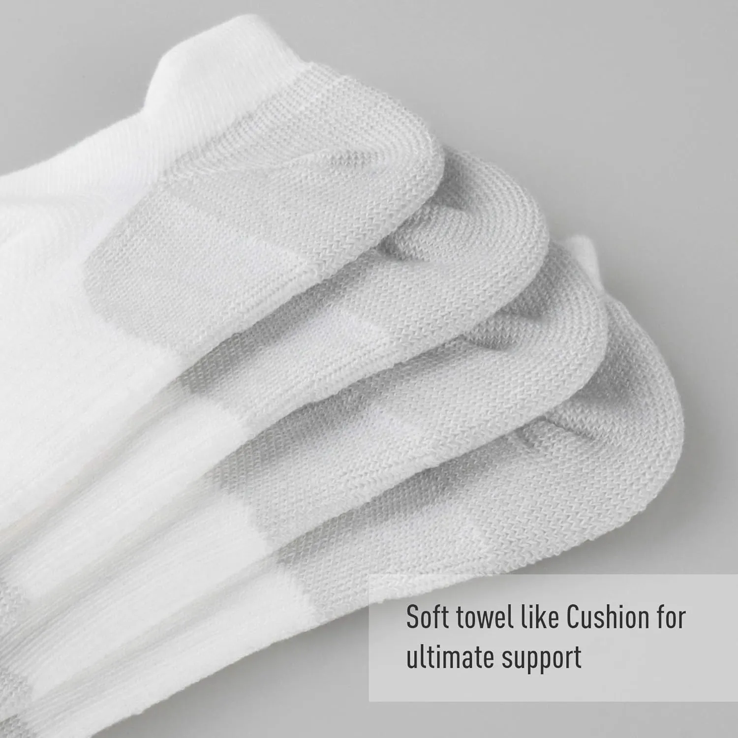 ECOEY Men's Moisture Control Comfort Athletic Running Cycling Ankle Low Cut Cushion Socks Multi Pack