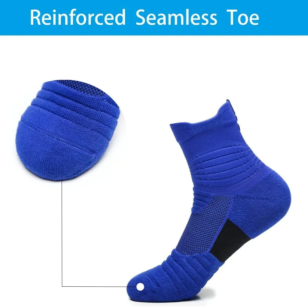 Elite Basketball Socks Compression Cushion Thick Cycling Socks Athletic Crew Socks for Men Women Boys