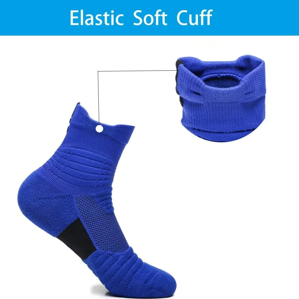 Elite Basketball Socks Compression Cushion Thick Cycling Socks Athletic Crew Socks for Men Women Boys
