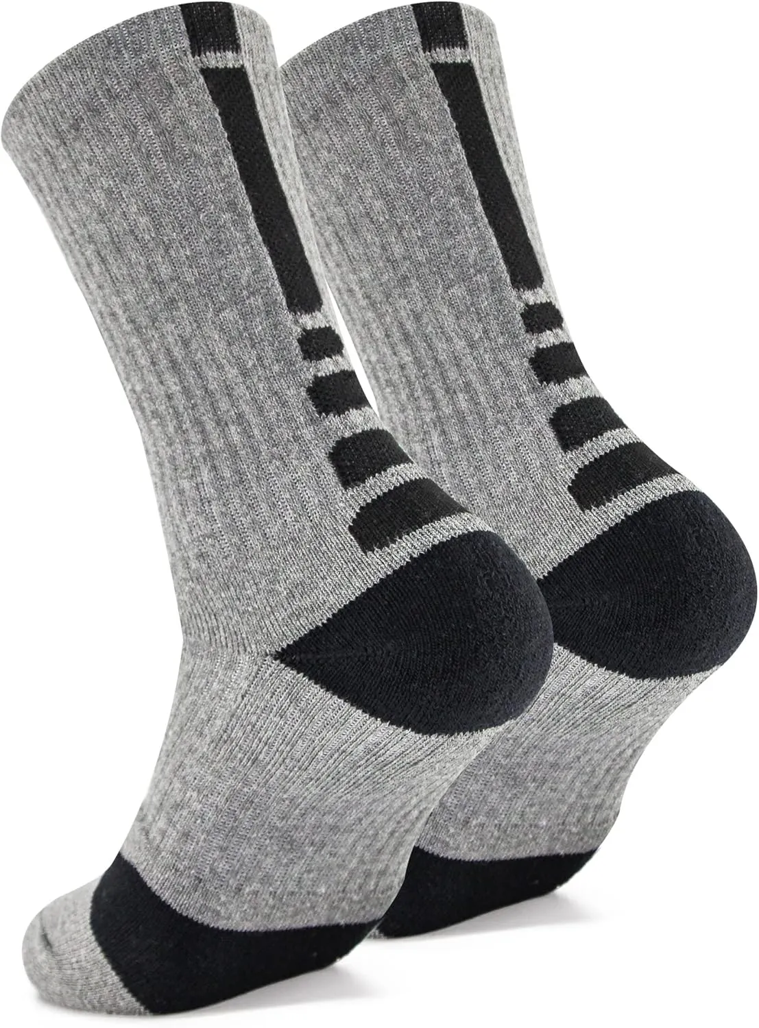 Elite Basketball Socks Cushion ​Athletic Crew Socks for Men's Women's Youth Boy