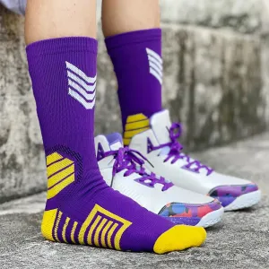 Elite Breathable Basketball Socks for Active Adults