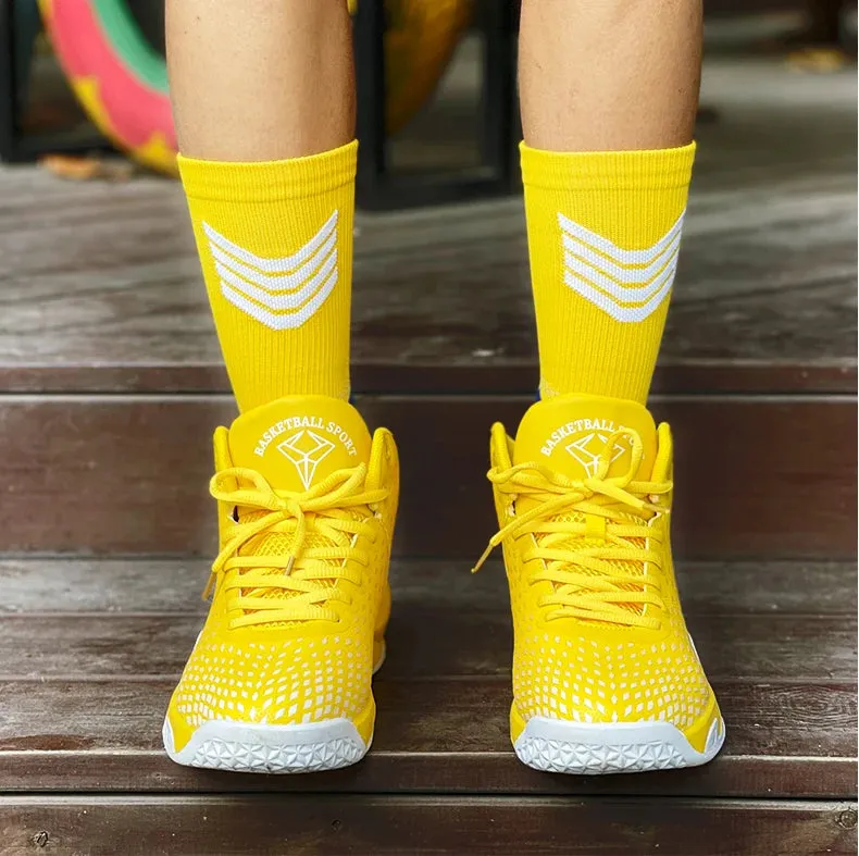 Elite Breathable Basketball Socks for Active Adults