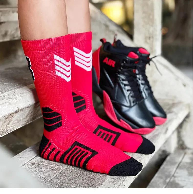 Elite Breathable Basketball Socks for Active Adults