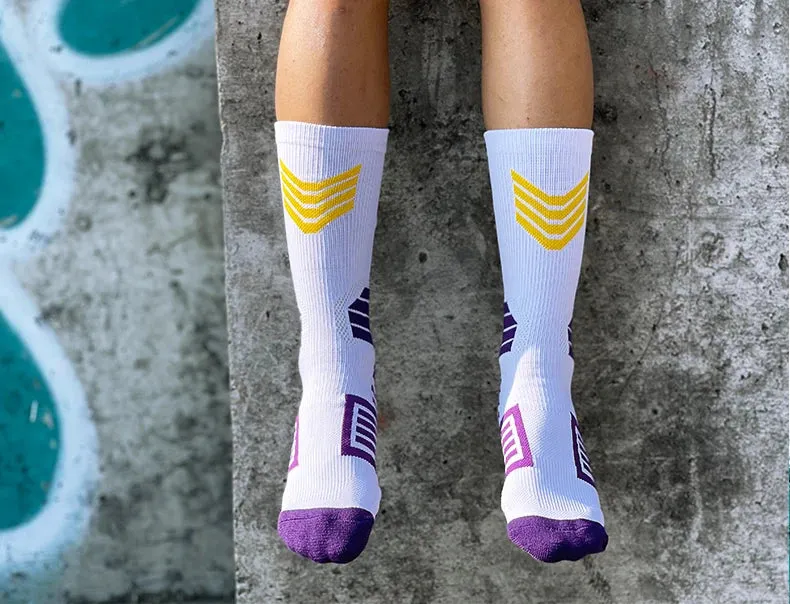 Elite Breathable Basketball Socks for Active Adults