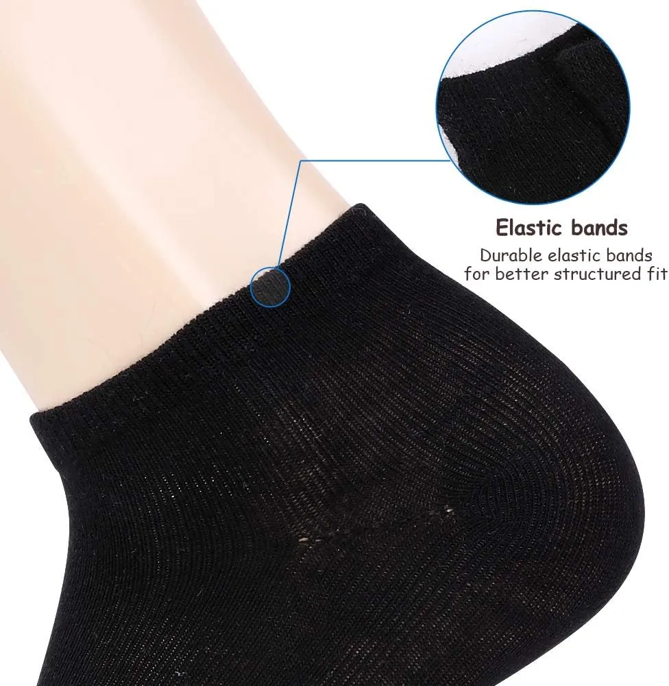 EnerWear-Coolmax Unisex 24P/10P Cotton Low Cut No Show Ankle Socks