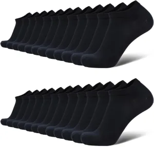 EnerWear-Coolmax Unisex 24P/10P Cotton Low Cut No Show Ankle Socks