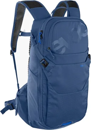 EVOC Ride 12 Protector Bicycle Backpack, Trekking Backpack (Clever Bag Management, Backpack with Back Padding, 2L Hydration Bladder), Denim