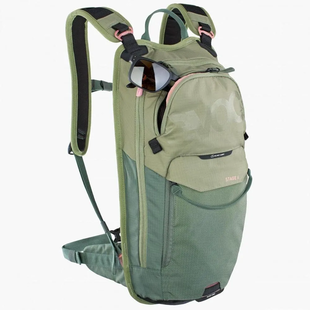 EVOC Stage 6 Technical Bike Backpack for Enduro Biking and Other Outdoor Activities (Well Thought-Out Pocket Management, Maximum Back Ventilation)