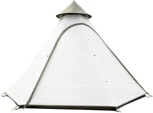 Family Camping Tent Large Waterproof Tipi 4 Person Room Teepee Tent Instant Setup Double Layer for Outdoor Trip Yurt Truck Tent