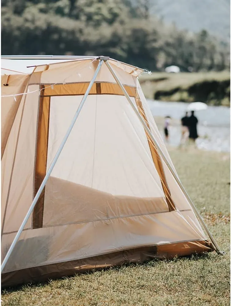 Family Camping Tent Waterproof Windproof Instant Cabin Tent for Family Camping, Traveling, Hiking, Picnicing - Easy Set Up