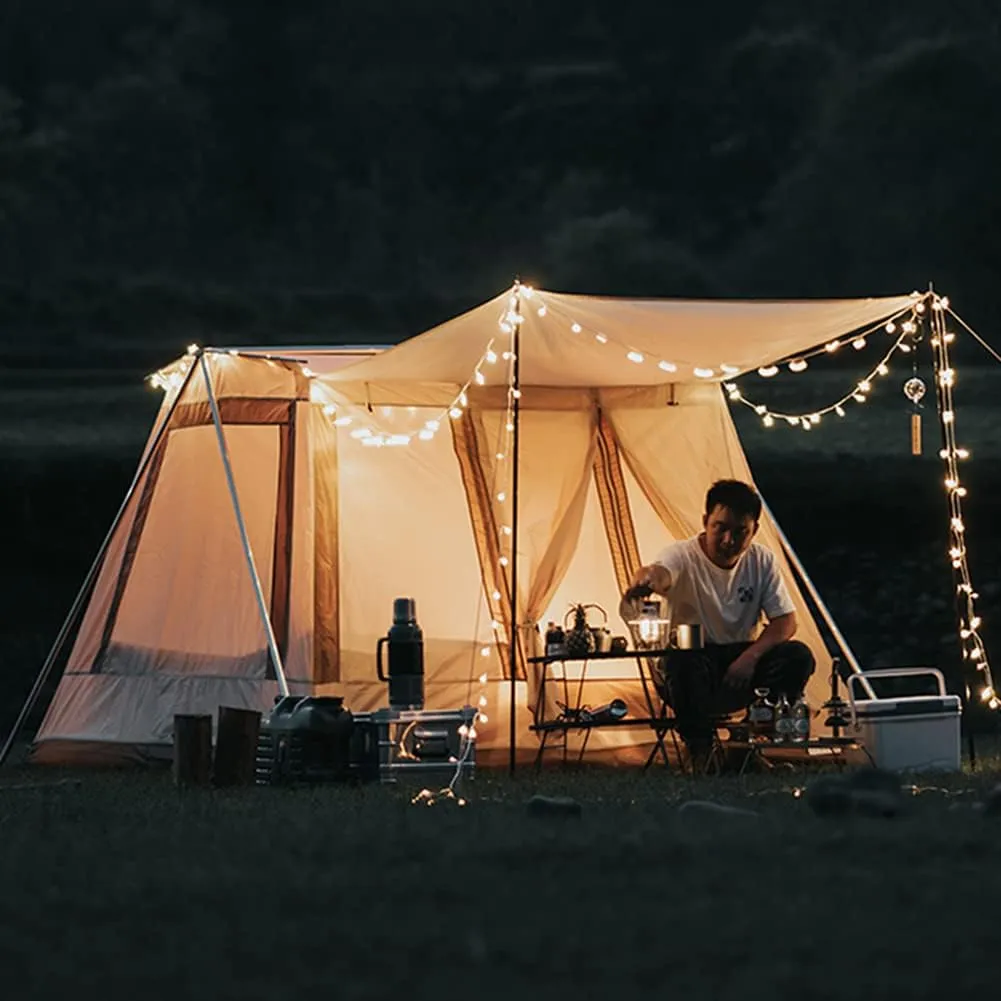Family Camping Tent Waterproof Windproof Instant Cabin Tent for Family Camping, Traveling, Hiking, Picnicing - Easy Set Up