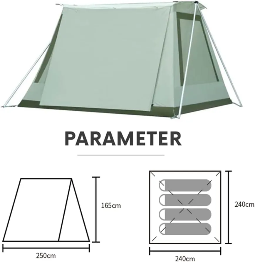 Family Camping Tent Waterproof Windproof Instant Cabin Tent for Family Camping, Traveling, Hiking, Picnicing - Easy Set Up