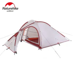 family Ultralight Camping NH Double tents Naturehike rooms Expedited shipping Aluminum Tent Two Quick dispatch Layers Rod Tent outdoor