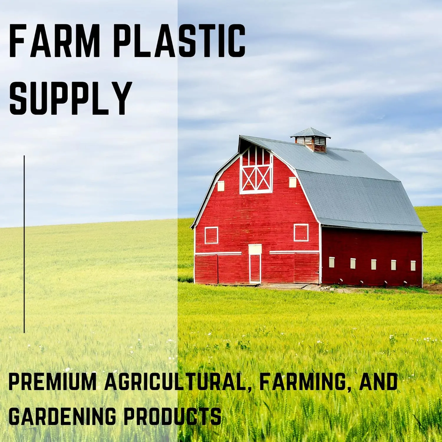 Farm Plastic Supply Tarp - 6 mil Polyethylene Vapor Barrier - (6' x 100') Sheeting, Black Tarp, Heavy Duty