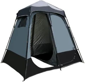 Fashion Sturdy Portable Changing Room Oversize Dual Space Shower Tent Changing Room Foldable Quick Set Up Freestanding Camp Toilet Tent Modern