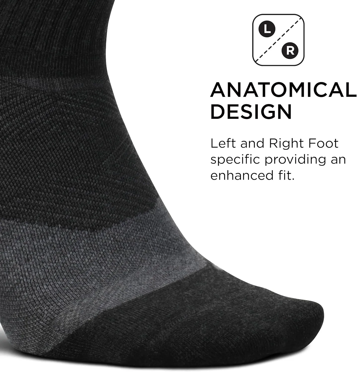 Feetures Trail Max Cushion Mini Quarter Sock - Hiking Socks for Men & Women - (1 Pair)
