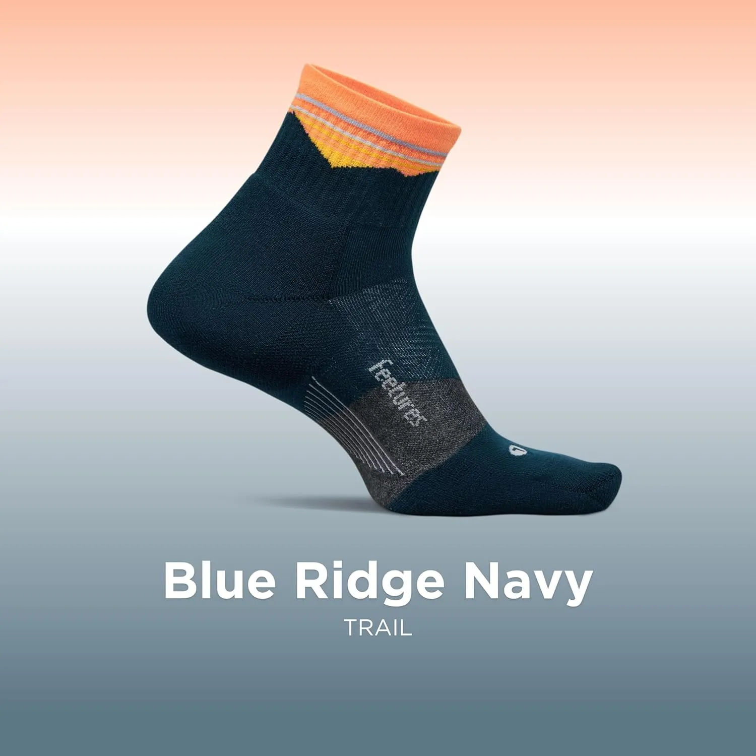 Feetures Trail Max Cushion Mini Quarter Sock - Hiking Socks for Men & Women - (1 Pair)