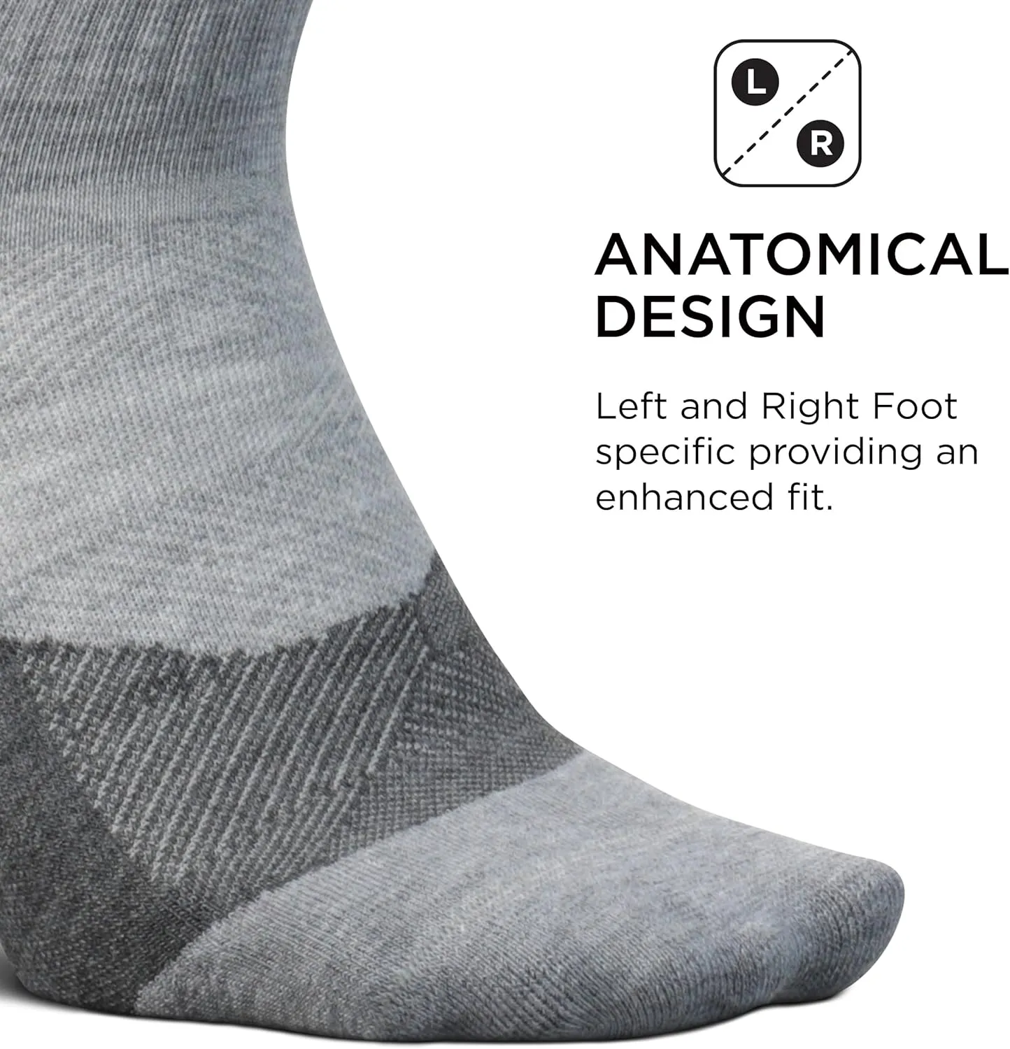Feetures Trail Max Cushion Mini Quarter Sock - Hiking Socks for Men & Women - (1 Pair)