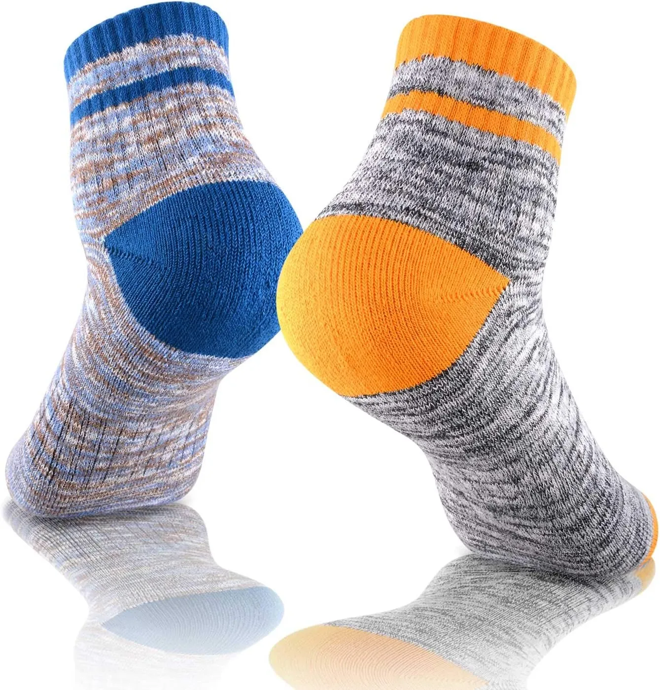 FEIDEER Hiking Walking Socks For Women, Multi-pack Outdoor Recreation Socks Moisture Wicking Crew Socks