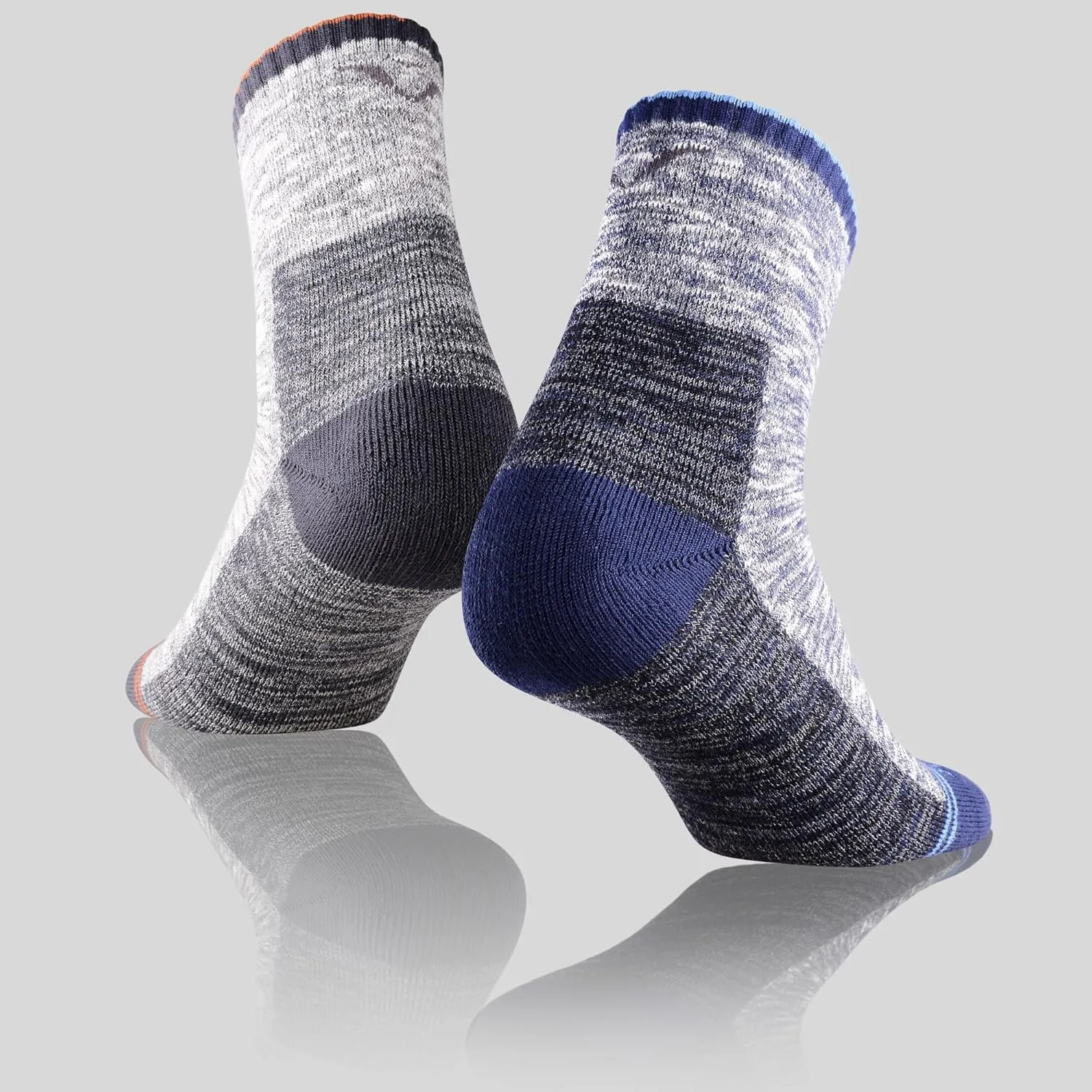 FEIDEER Men's Hiking Walking Socks, Multi-Pack Wicking Cushioned Outdoor Recreation Hiking Socks