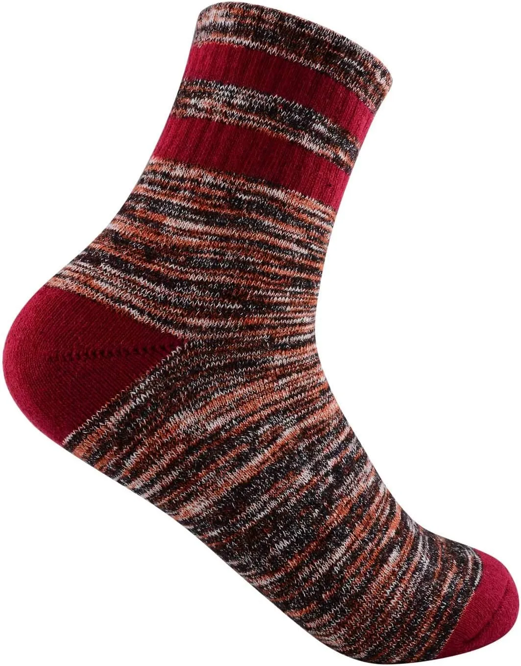 FEIDEER Women's Hiking Walking Socks, 4-Pack Outdoor Recreation Socks Wicking Cushion Crew Socks
