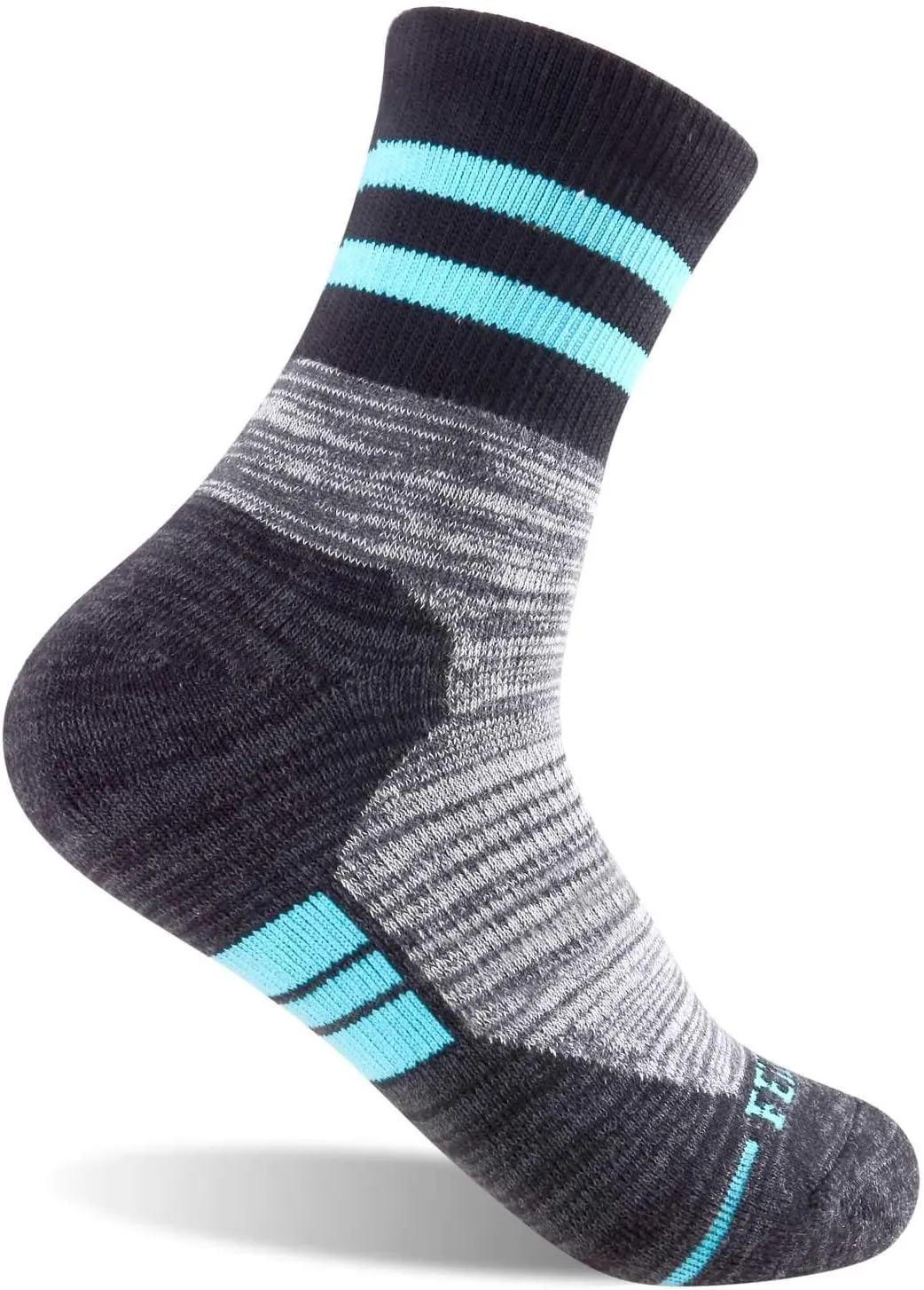 FEIDEER Women's Hiking Walking Socks, 4-Pack Outdoor Recreation Socks Wicking Cushion Crew Socks