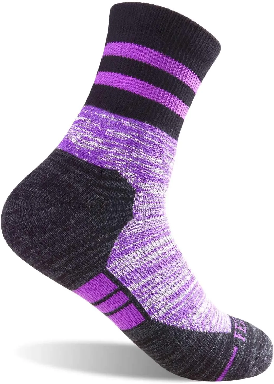FEIDEER Women's Hiking Walking Socks, 4-Pack Outdoor Recreation Socks Wicking Cushion Crew Socks