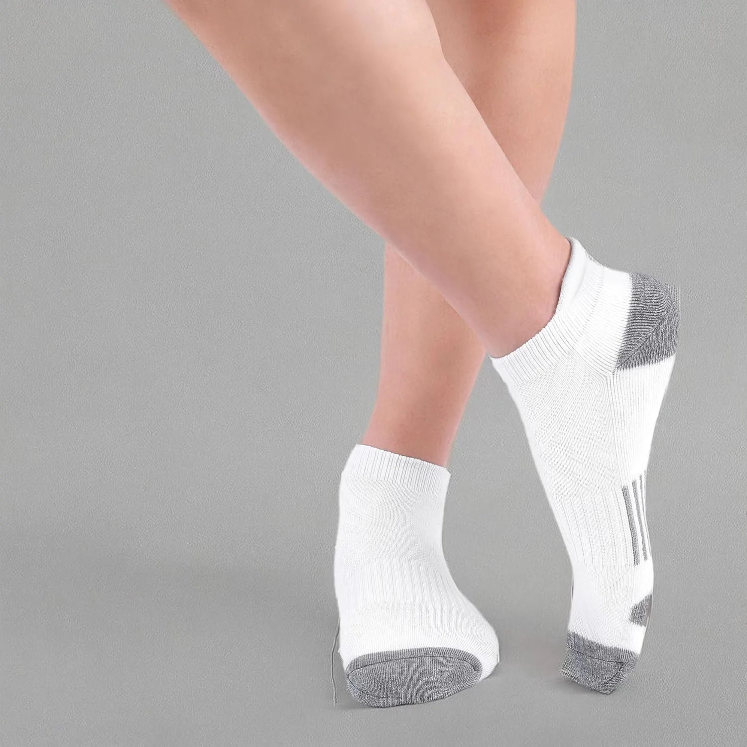 Felicigeely Ankle Athletic Running Socks Low Cut Sports Socks Breathable Cushioned Tab Socks for Men Women 6 Pairs