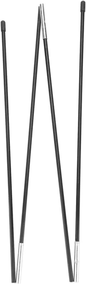Fiberglass Camping Tent Pole Bars, Sturdy Lightweight Portable Rod, Suitable for Soft Places, Includes 1 Rod Separated into 4 Segments for Double Tents Support