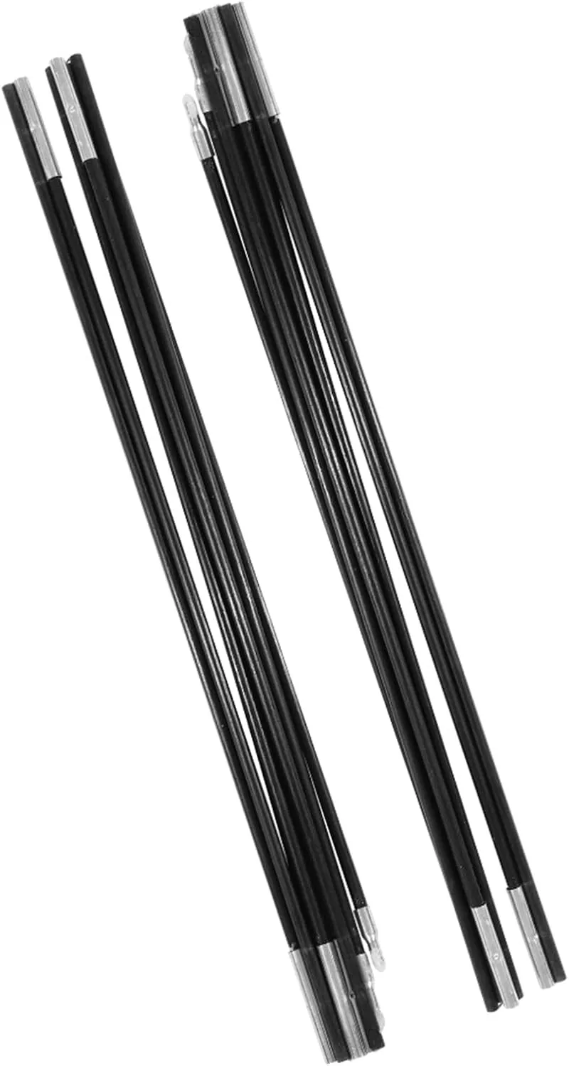 Fiberglass Tent Pole Bars, 4.48M Outdoor Support Rods Kit with 23.4in Segments for 5-6 Person Camping Tent