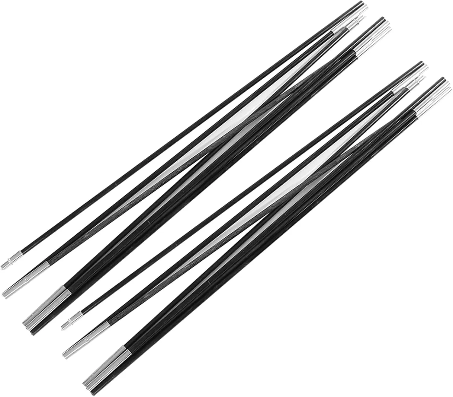Fiberglass Tent Poles 3.96M, 2 Pieces Universal Fiber Glass Tent Rod Tarp Poles for Awnings, Portable Lightweight Replacement Poles for Camping, Hiking Accessories