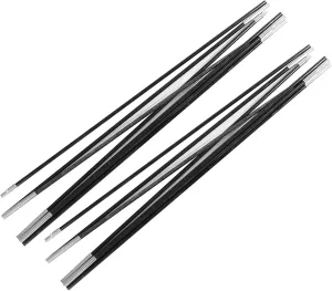 Fiberglass Tent Poles 3.96M, 2 Pieces Universal Fiber Glass Tent Rod Tarp Poles for Awnings, Portable Lightweight Replacement Poles for Camping, Hiking Accessories