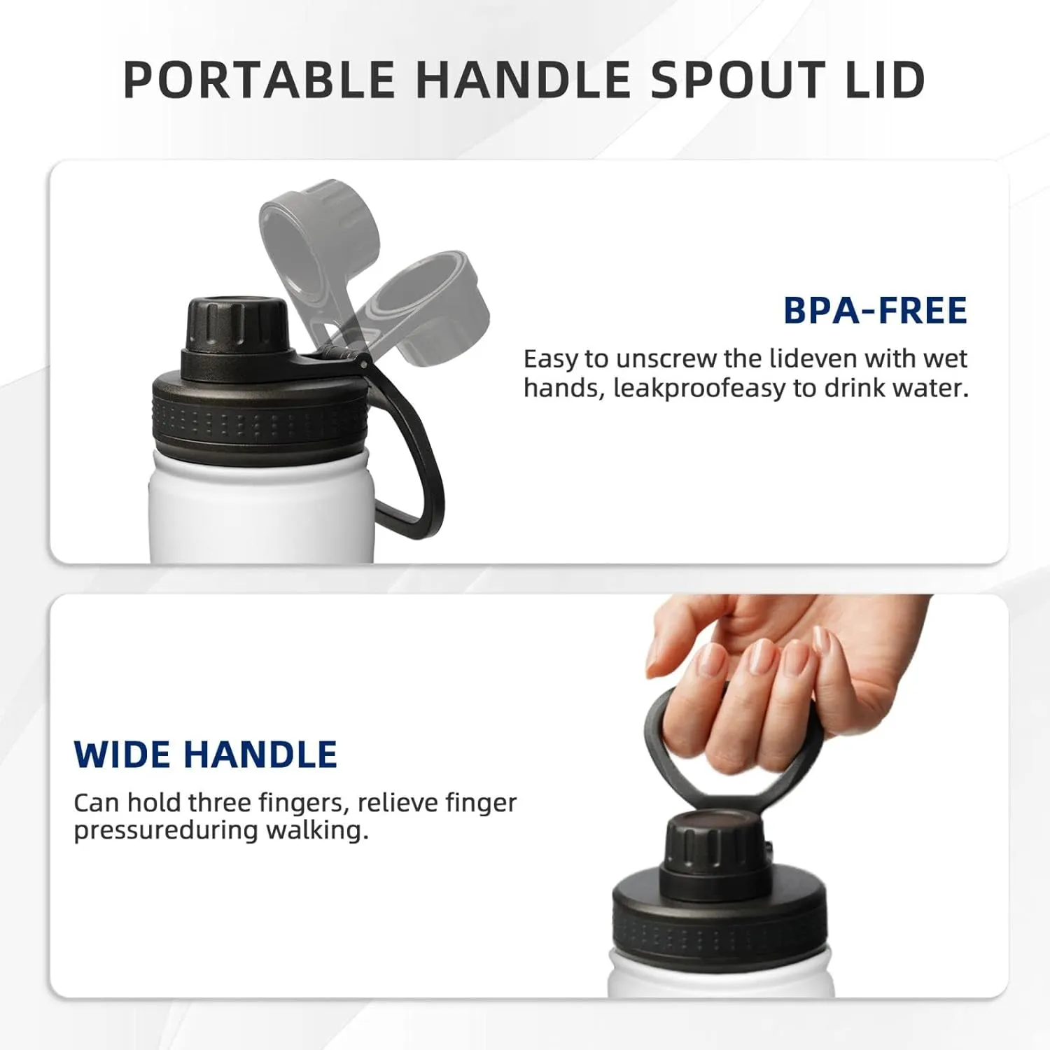 Fire and Wood Sports Water Bottle 18 Oz Stainless Steel Sports Insulated Kettle for Travel Outdoor Gym