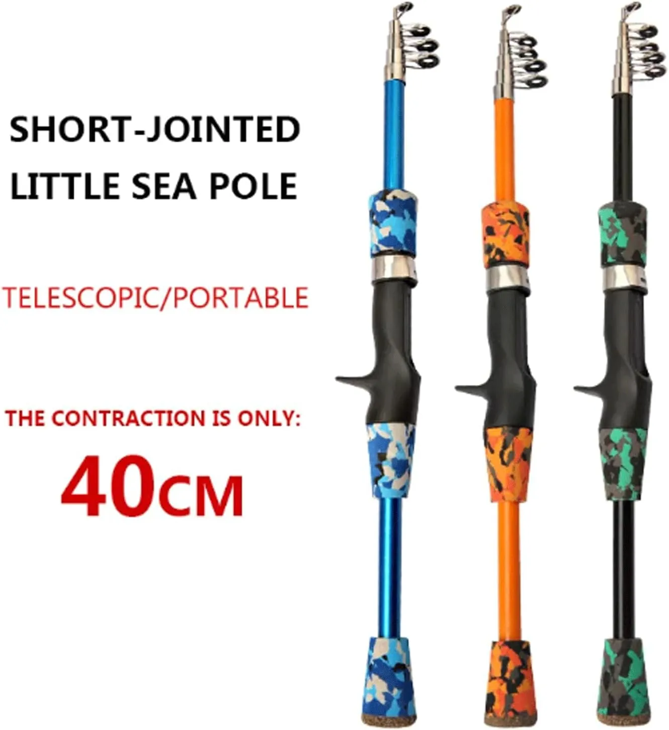 Fishing Rods 1.3M 1.5M 1.8M Telescopic Fishing Rod Lightweight Portable Fish Rod Comfortable EVA Handle Fishing Rod Fishing Accessories