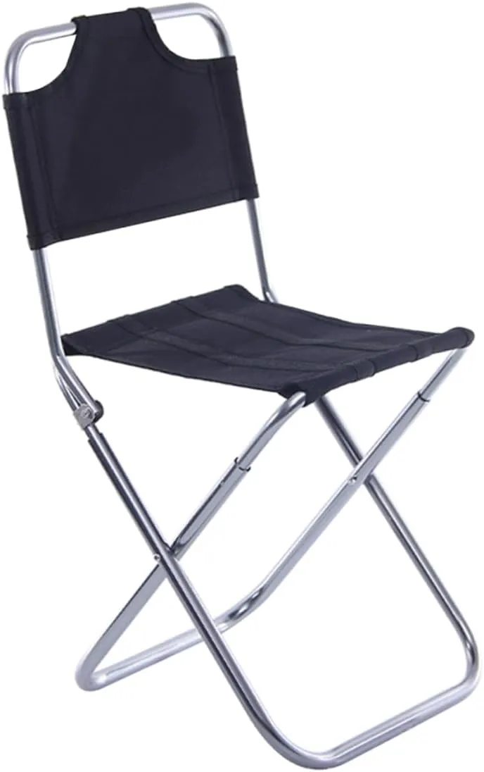Foldable Camping Stool for Fishing and Outdoor Portable Chair Backrest