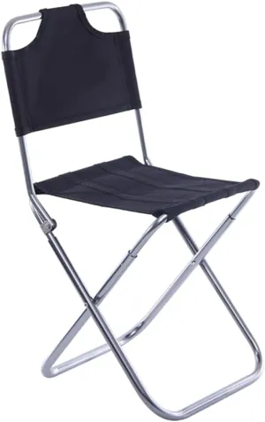 Foldable Camping Stool for Fishing and Outdoor Portable Chair Backrest
