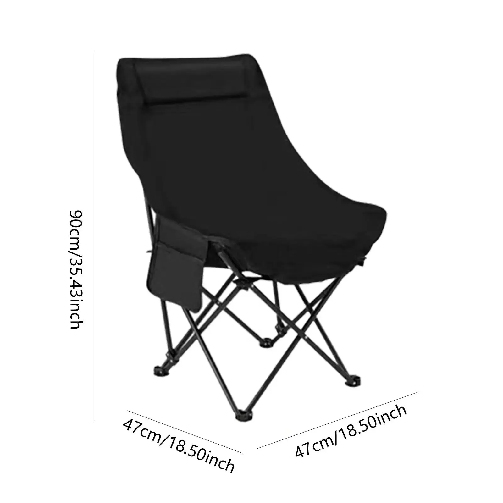 Foldable Chair Seat Lightweight Easy to Carry Ergonomic Design Compact Fishing Stool Camping Gear for Domestic Rvs Garden
