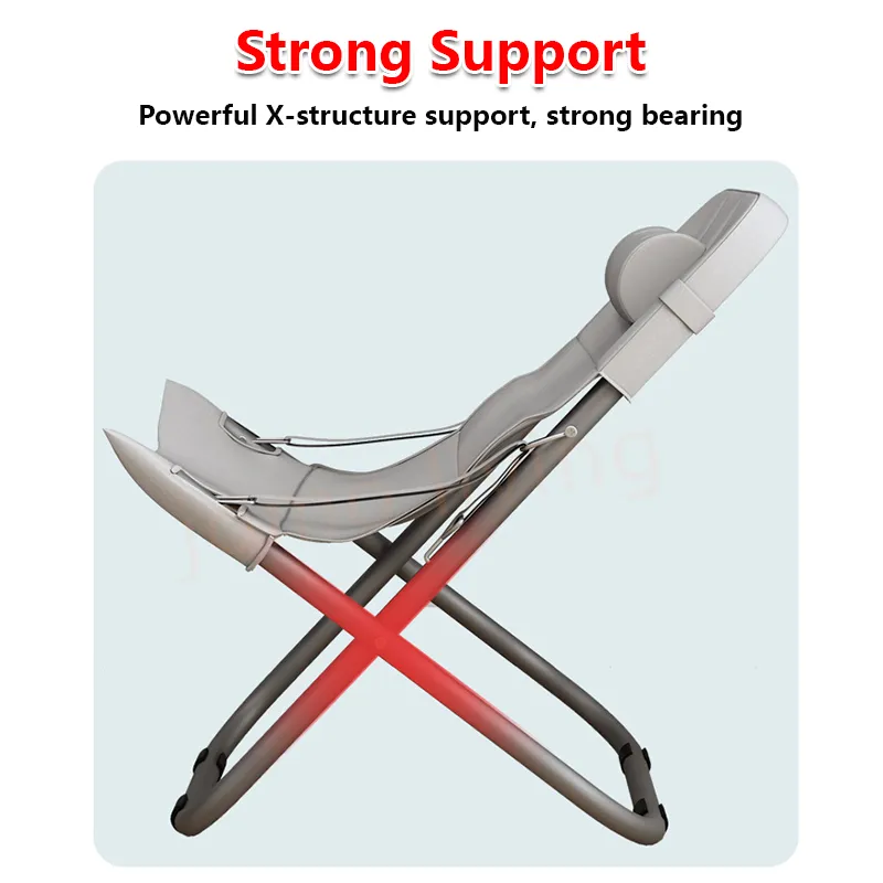 Foldable Lazy Chair Outdoor Camping Chair Portable Chair Picnic Balcony Chair / Lazy Sofa