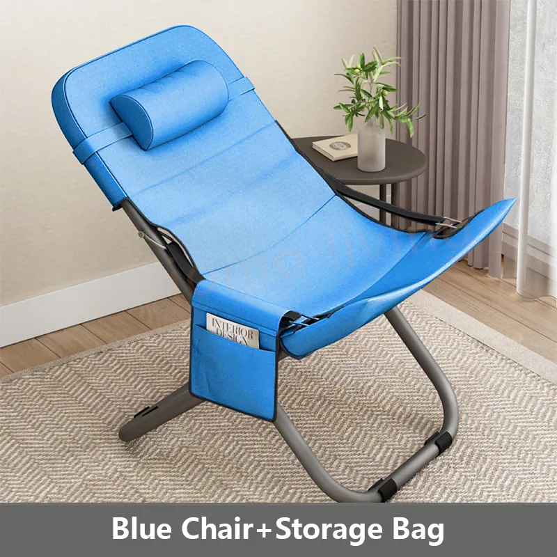 Foldable Lazy Chair Outdoor Camping Chair Portable Chair Picnic Balcony Chair / Lazy Sofa