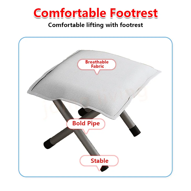 Foldable Lazy Chair Outdoor Camping Chair Portable Chair Picnic Balcony Chair / Lazy Sofa