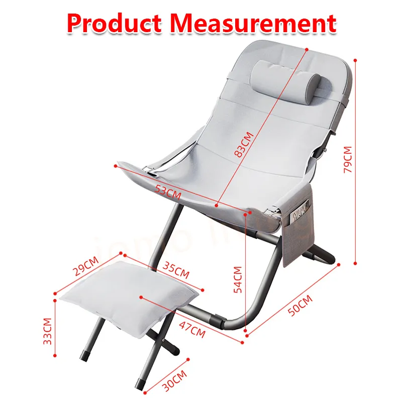 Foldable Lazy Chair Outdoor Camping Chair Portable Chair Picnic Balcony Chair / Lazy Sofa