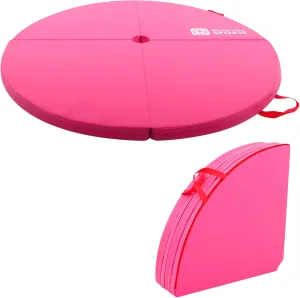 Foldable Pole Dance Crash Mat, Round Foam Padding, Waterproof PU Cover, Lightweight Safety Cushion for Home, Gym, Yoga Exercise