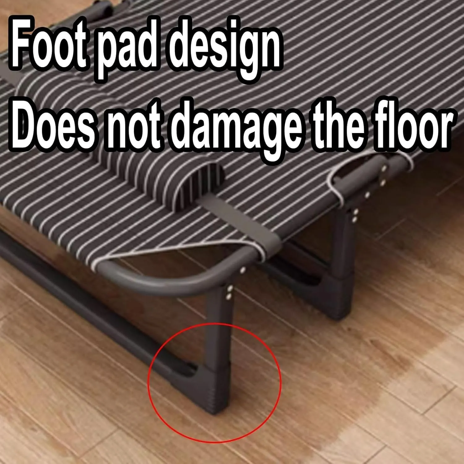 Folding Camping Cot Steel Camping Cots 4-Position Adjustable Backrest Cots for Camping Load 180kg Camping Cots for Adults